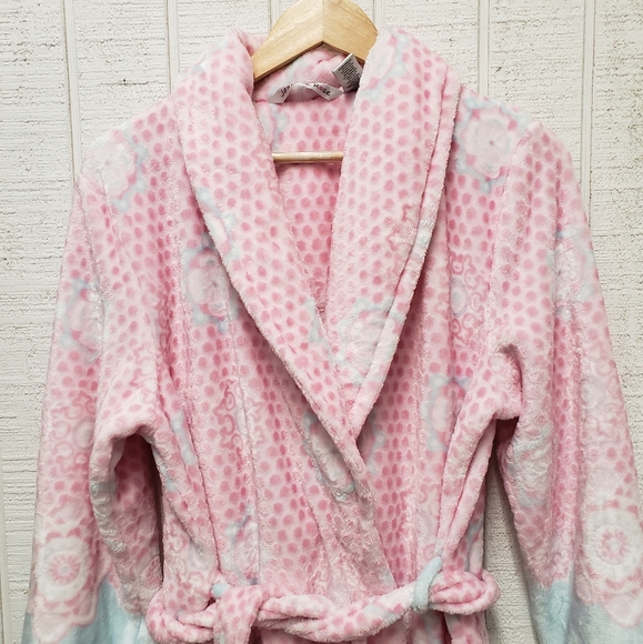 Jasmine Rose plush cozy Robe - SZ M - Picture 2 of 6